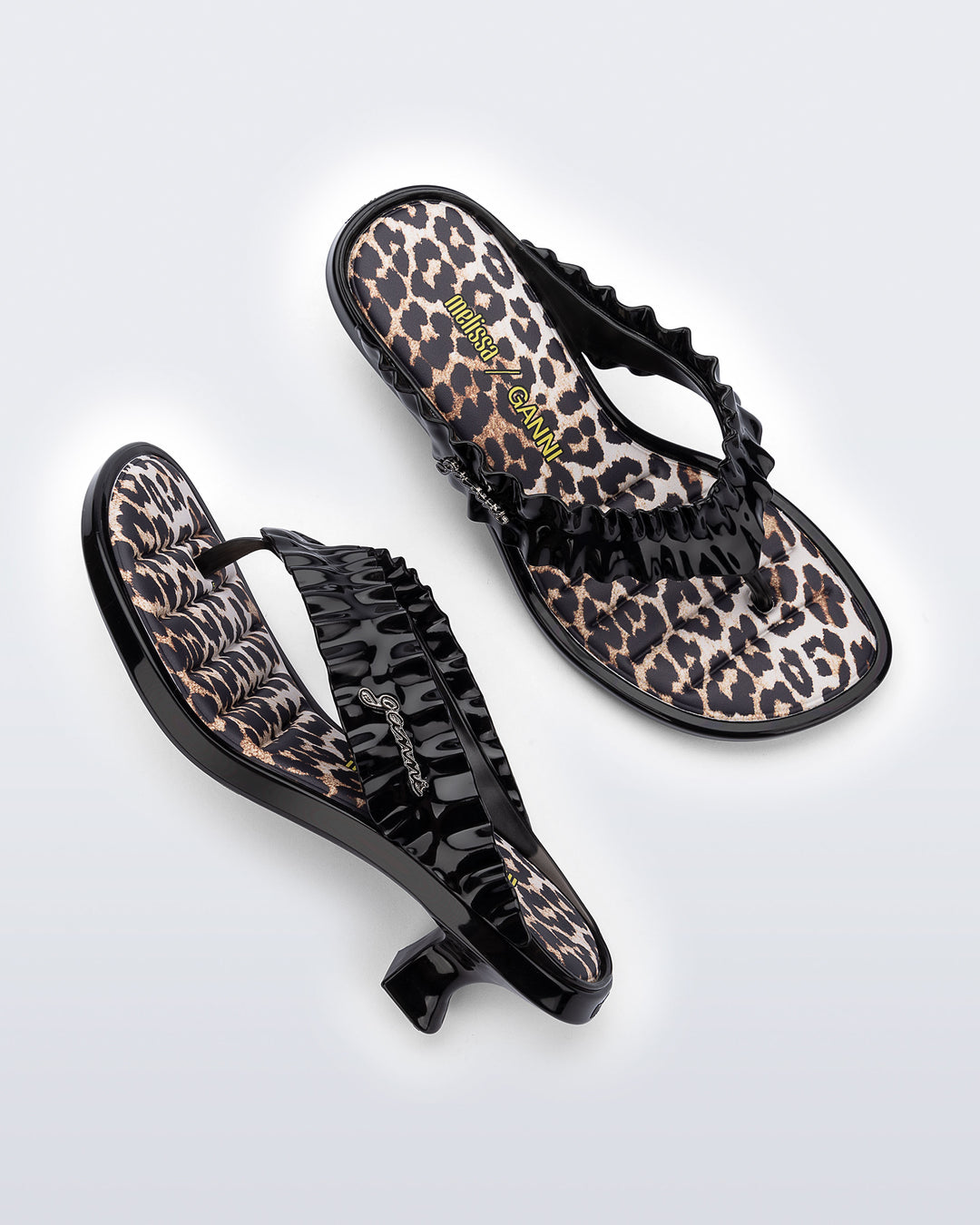 Melissa Thong Kitten Heel + Ganni