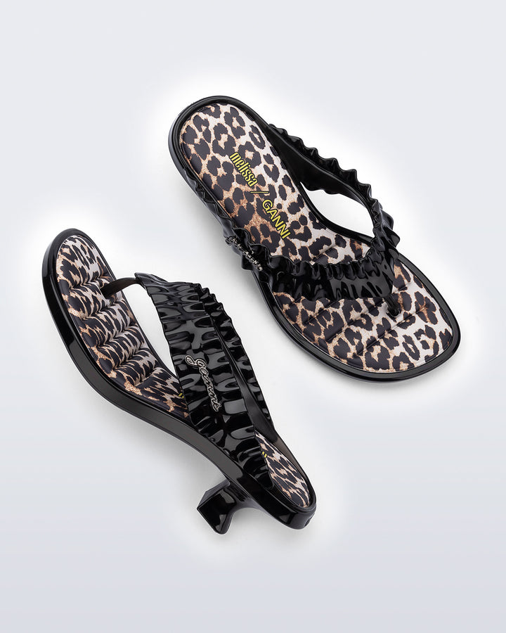 Melissa Thong Kitten Heel + Ganni