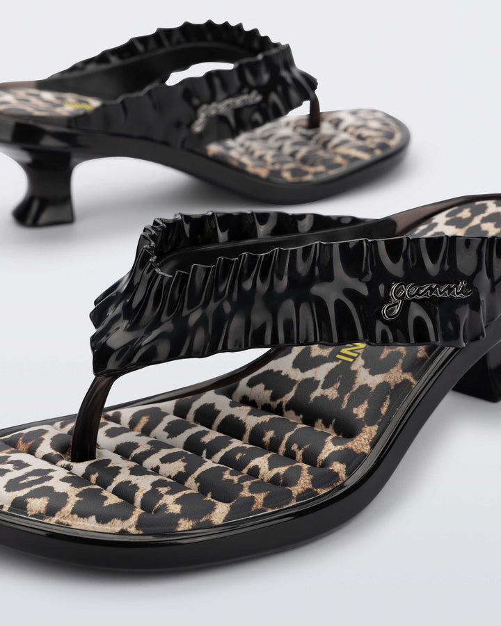 Melissa Thong Kitten Heel + Ganni
