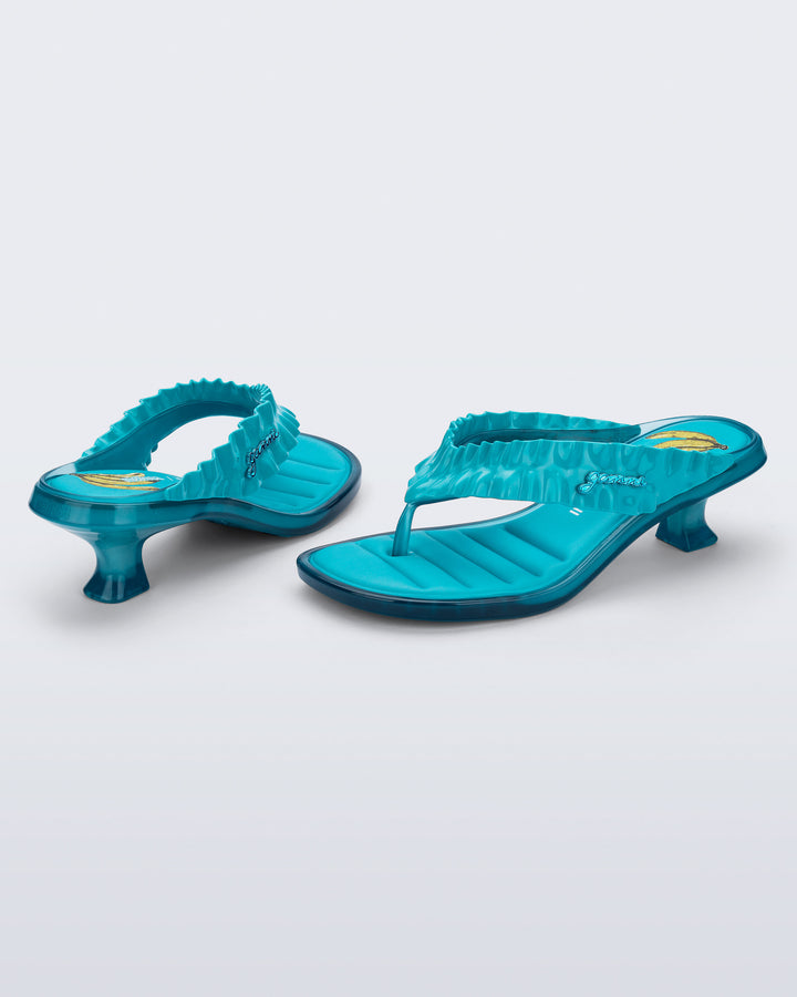 Melissa Thong Kitten Heel + Ganni