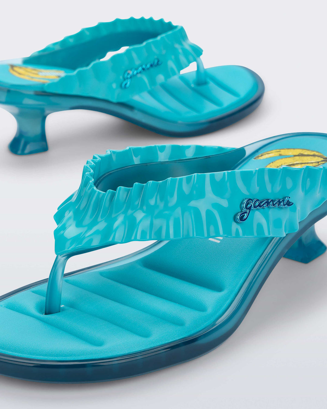 Melissa Thong Kitten Heel + Ganni