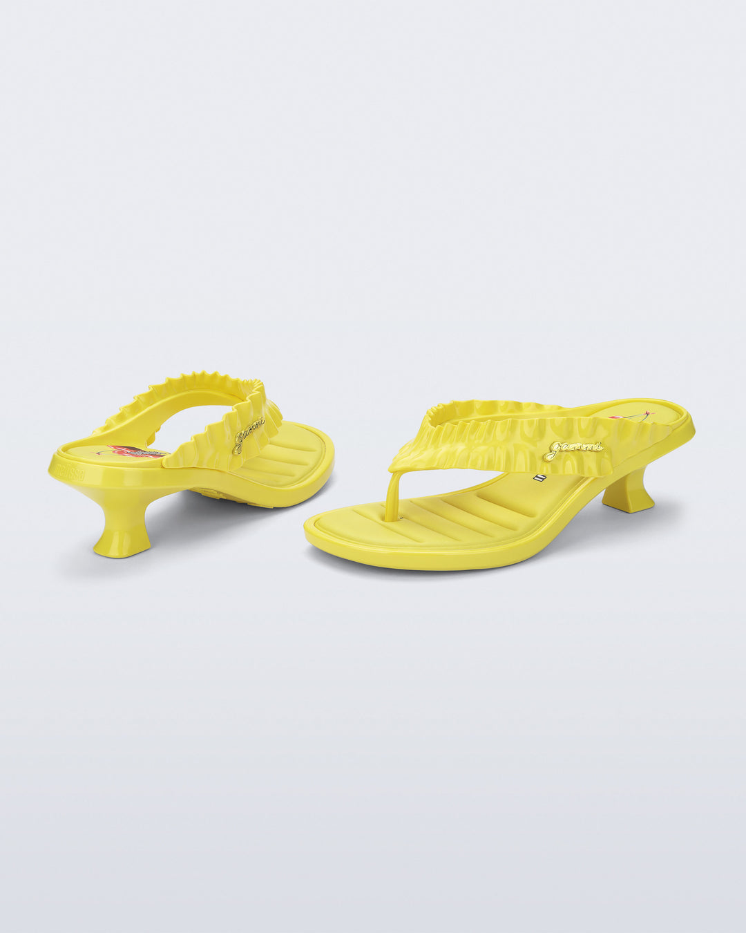 Melissa Thong Kitten Heel + Ganni