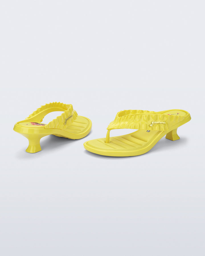 Melissa Thong Kitten Heel + Ganni