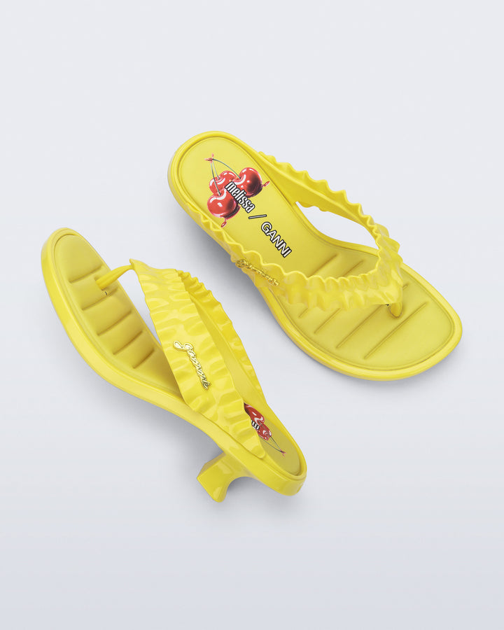 Melissa Thong Kitten Heel + Ganni